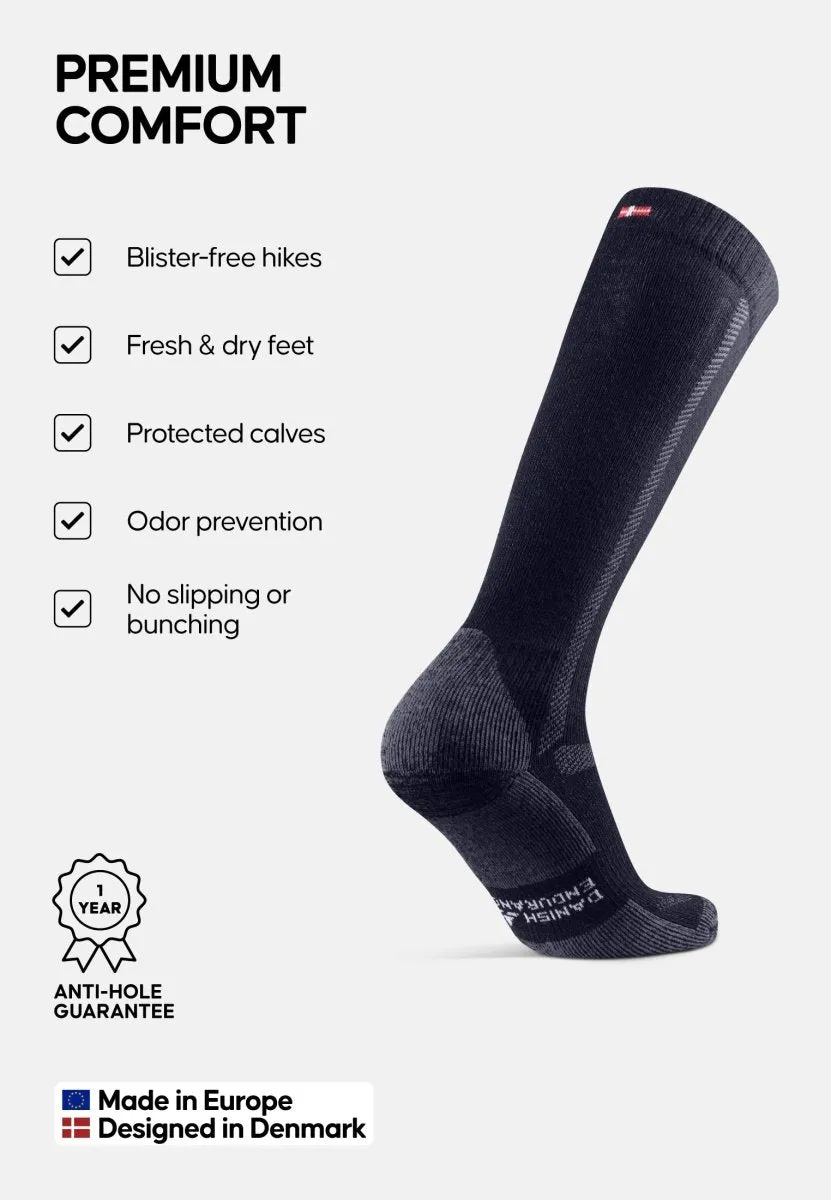 KNEE-HIGH MERINO HIKING SOCKS