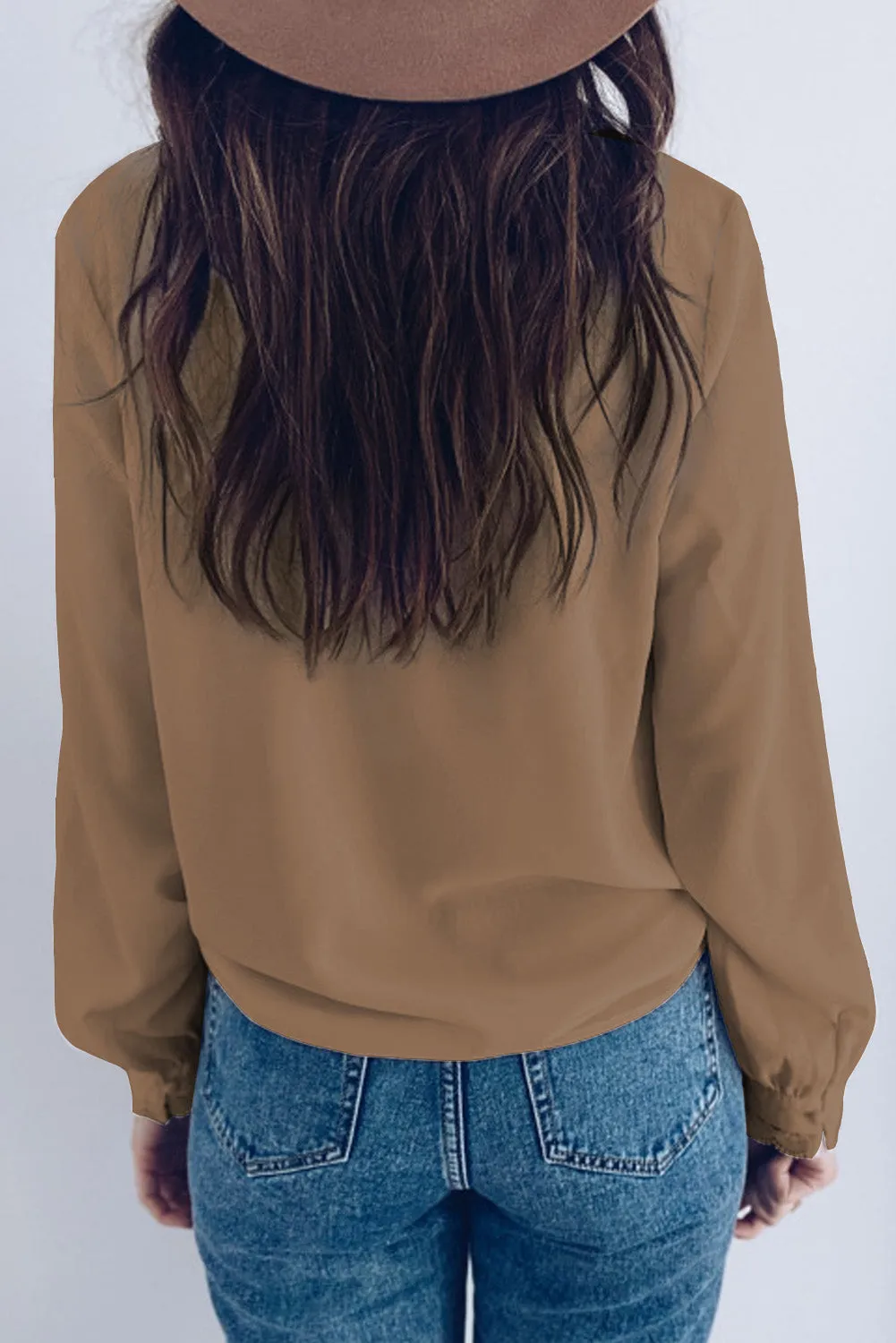 Lace Crochet Buttoned Long Sleeve Shirt
