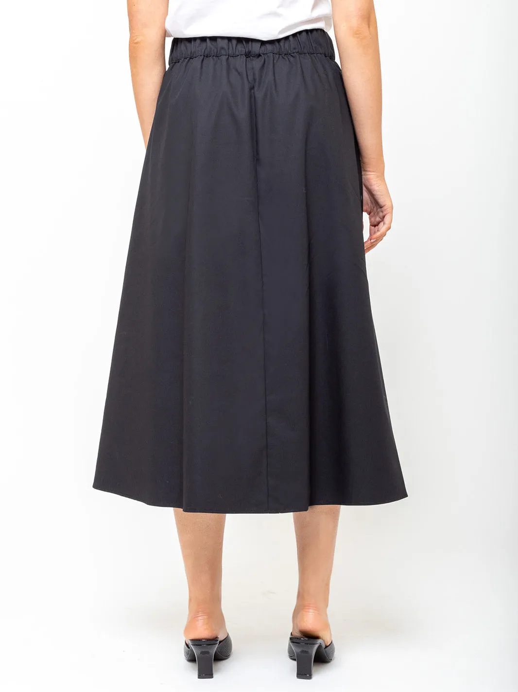 Le Skirt - Black Poplin