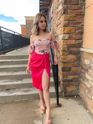 Lili Fiusha Satin Skirt