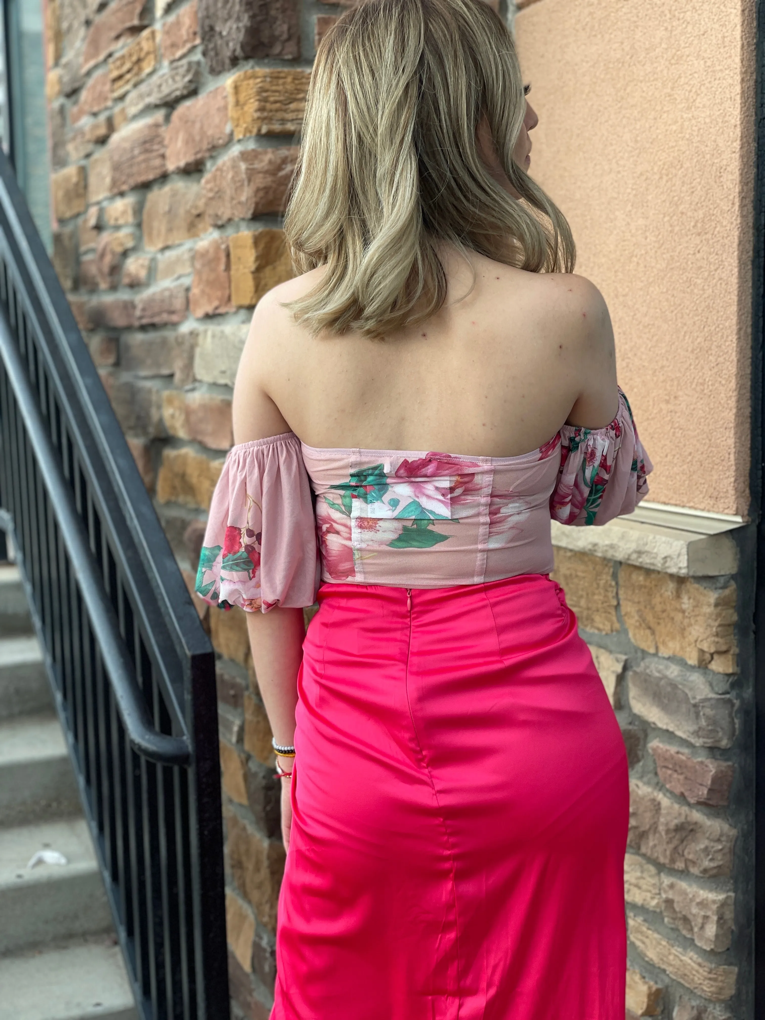 Lili Fiusha Satin Skirt