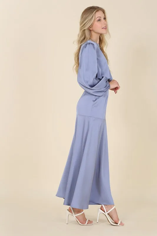 Lilou Dressed up satin two-piece mermaid dress set