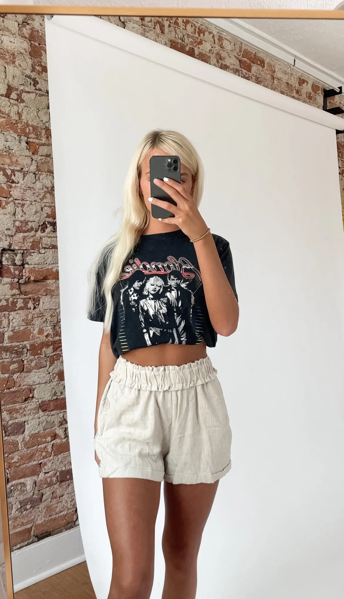Linen High Waisted Shorts