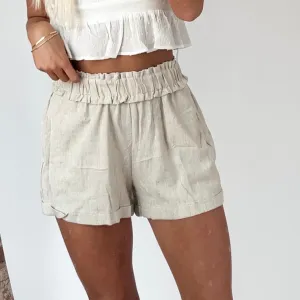 Linen High Waisted Shorts