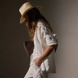 Linen Oversized Shirt - White