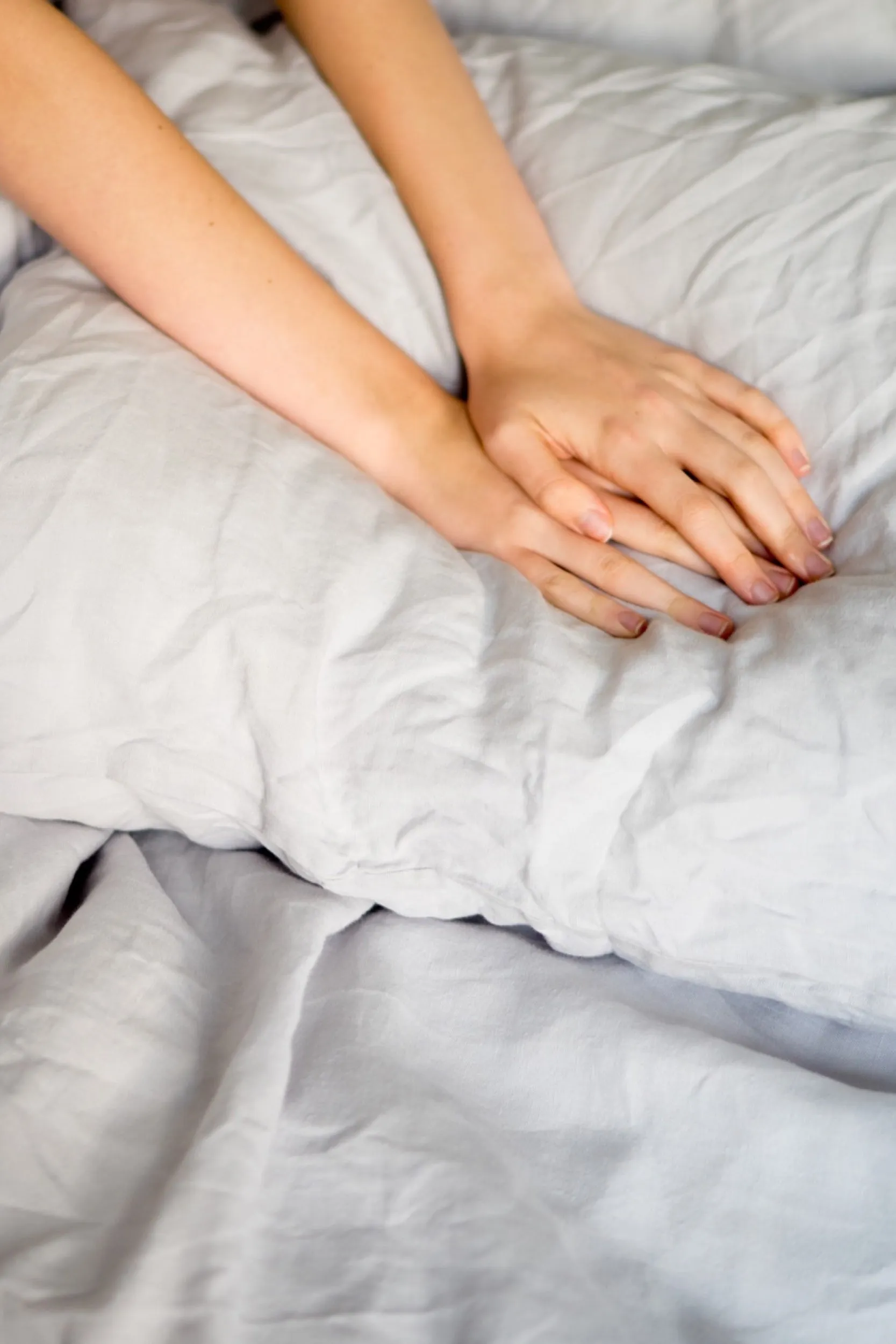 Linen pillowcase - light gray