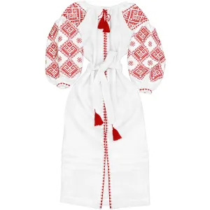 Long embroidered Boho style kaftan