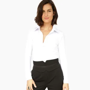 Long Sleeve Gracie Shirt - Arctic White