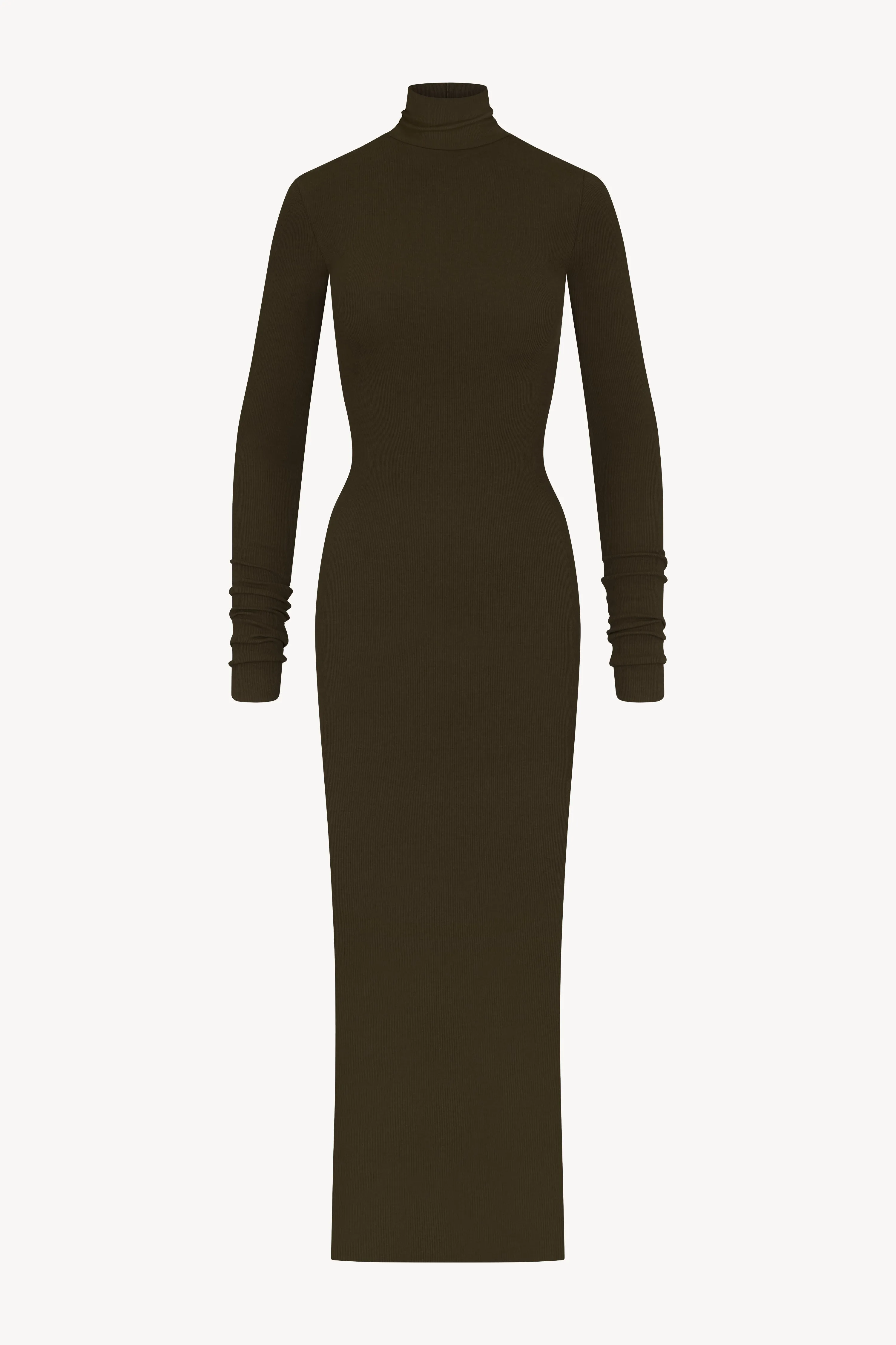 Long Sleeve Turtleneck Maxi Dress