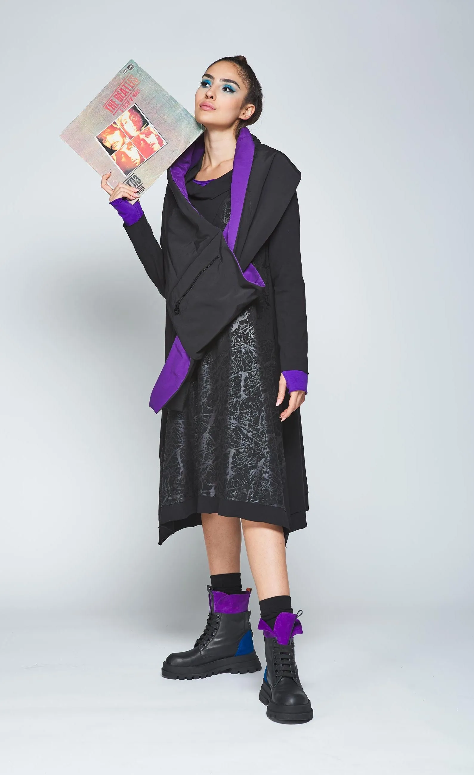 Luukaa Black Branch Dress