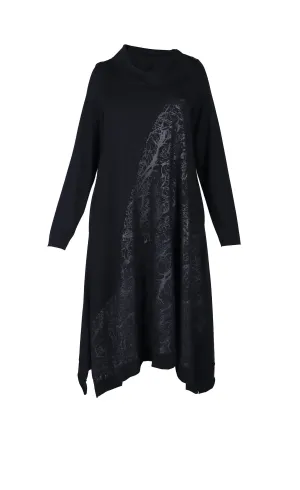 Luukaa Black Branch Dress