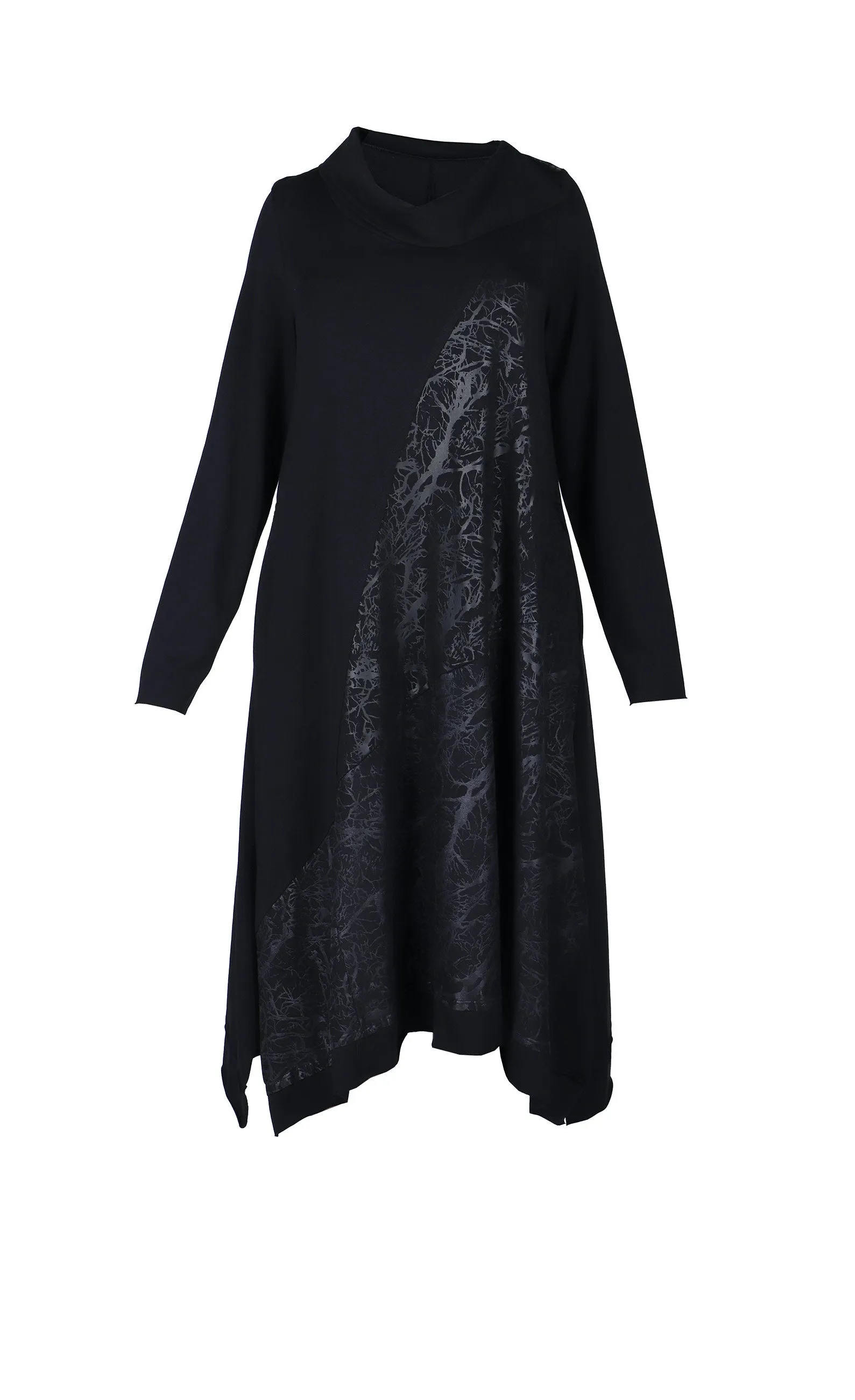 Luukaa Black Branch Dress