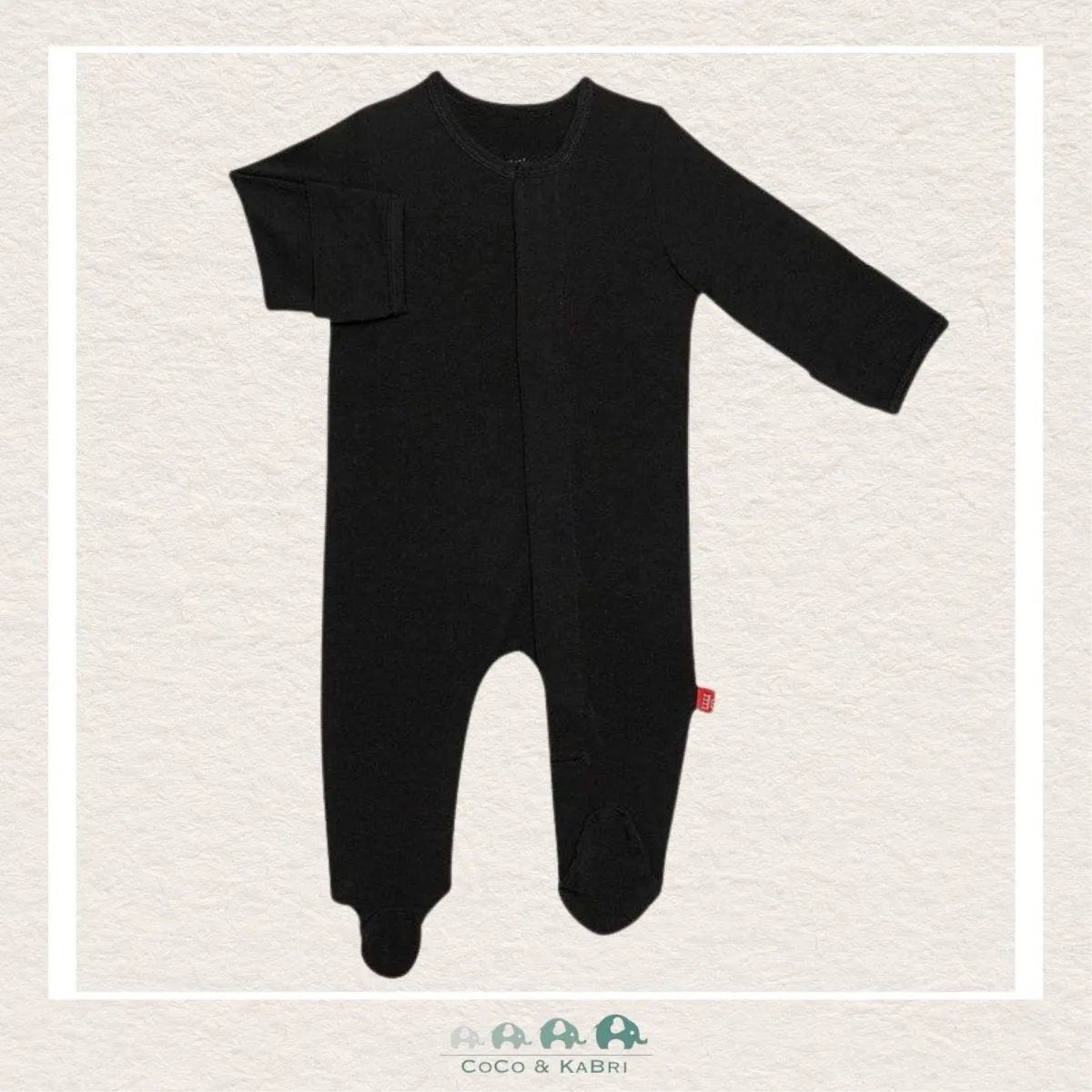 Magnetic Me Footie: Onyx Jet Black Modal Footie