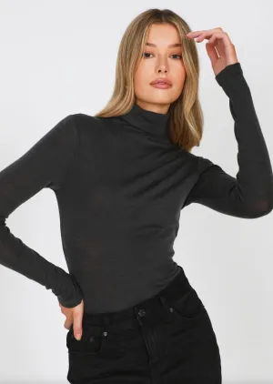 Merino High Neck Navy