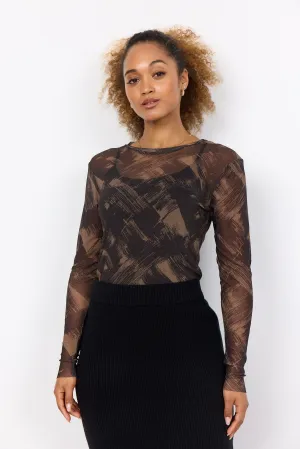Mesh Long Sleeve Top