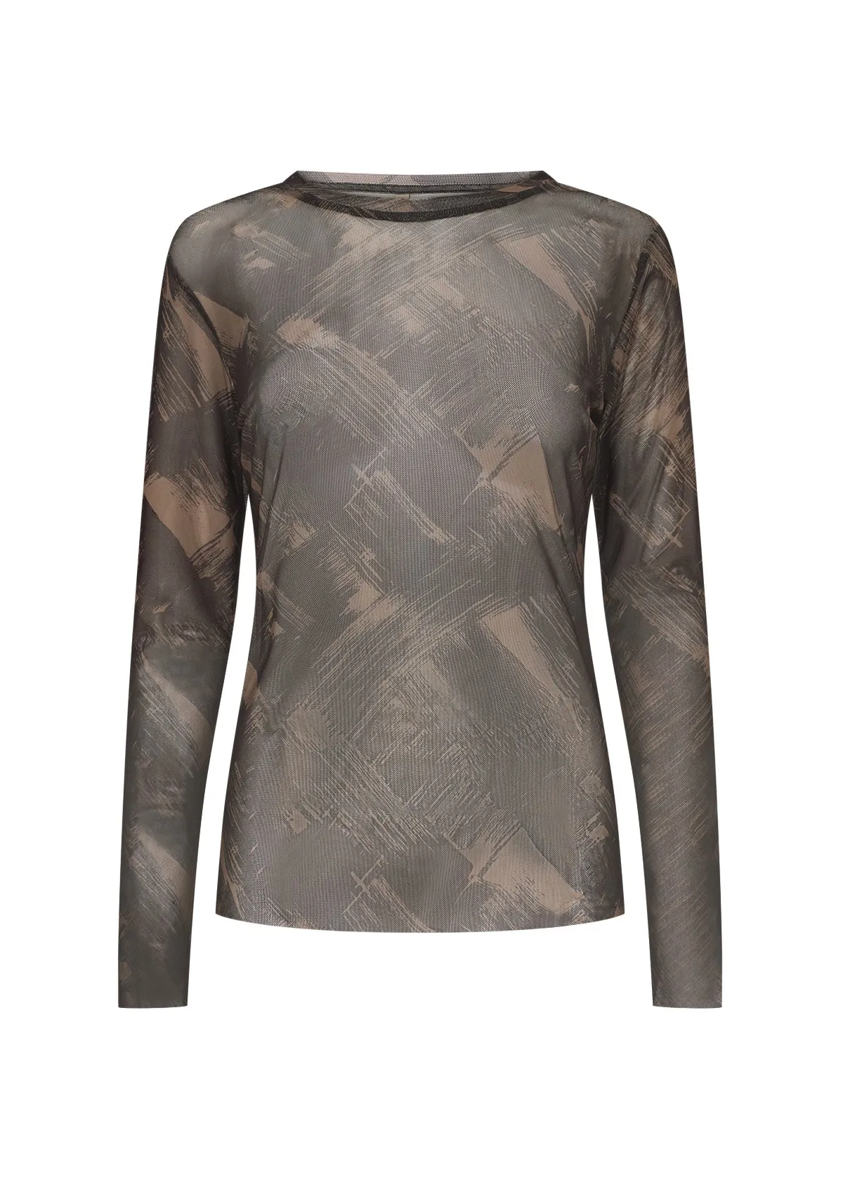 Mesh Long Sleeve Top