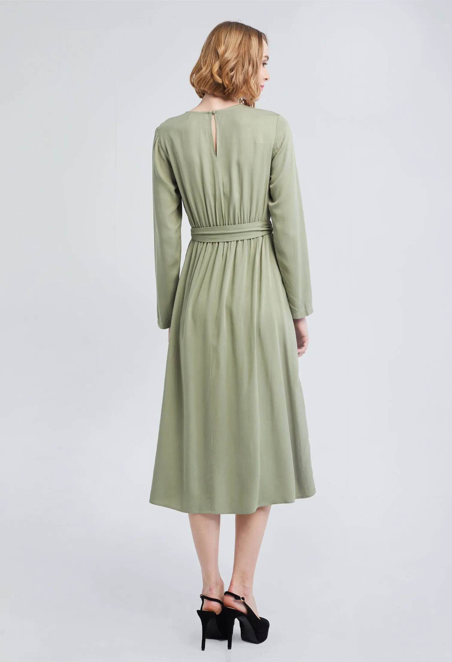 Midi Floral Tulip Hem Dress