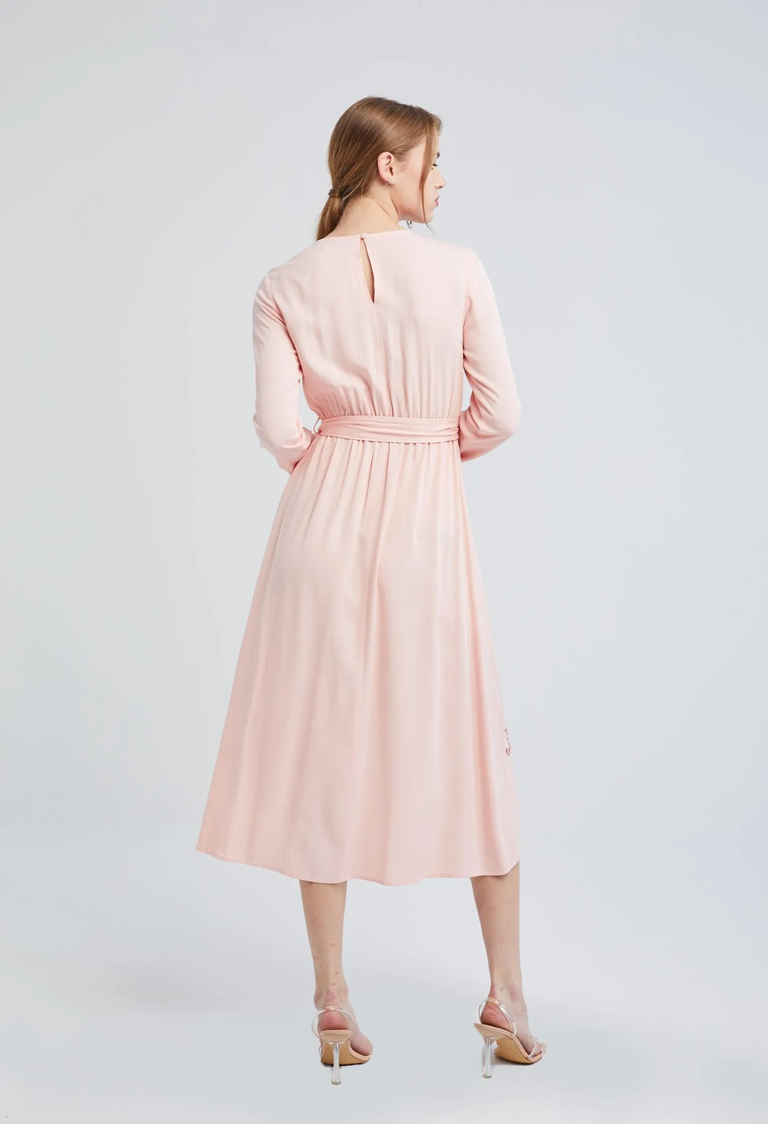 Midi Floral Tulip Hem Dress