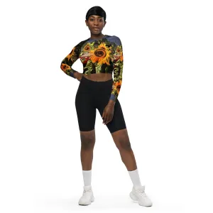 My Little Pedal Plucker Recycled long-sleeve crop top