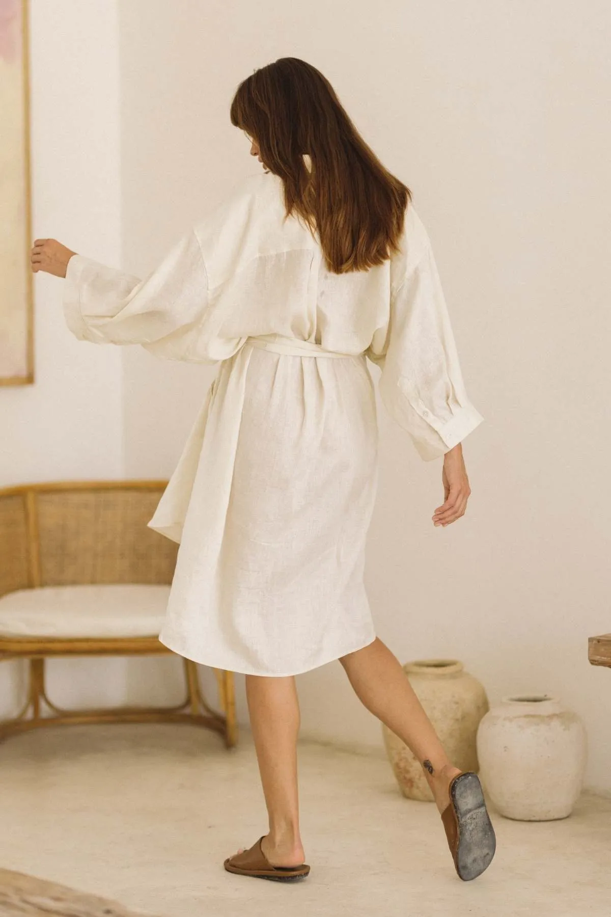 Nidra Full Length Linen Duster
