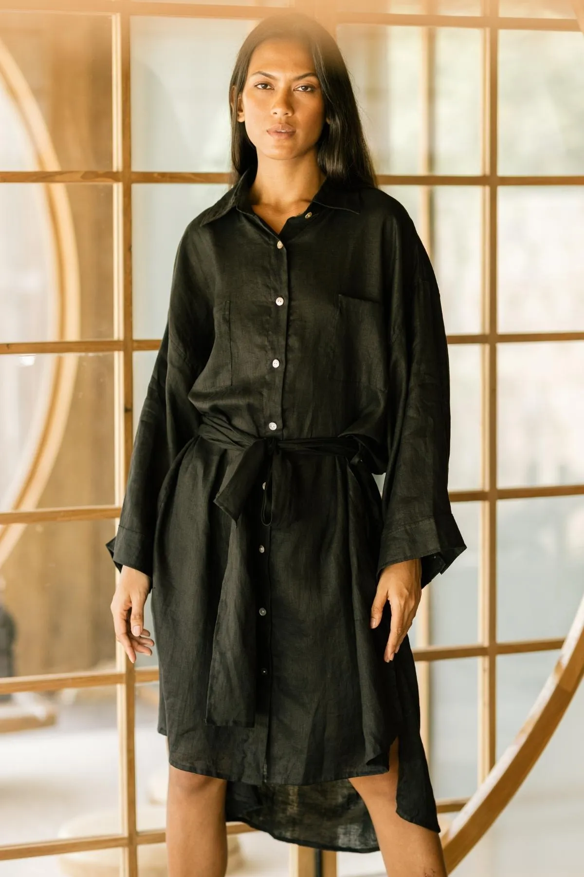 Nidra Full Length Linen Duster