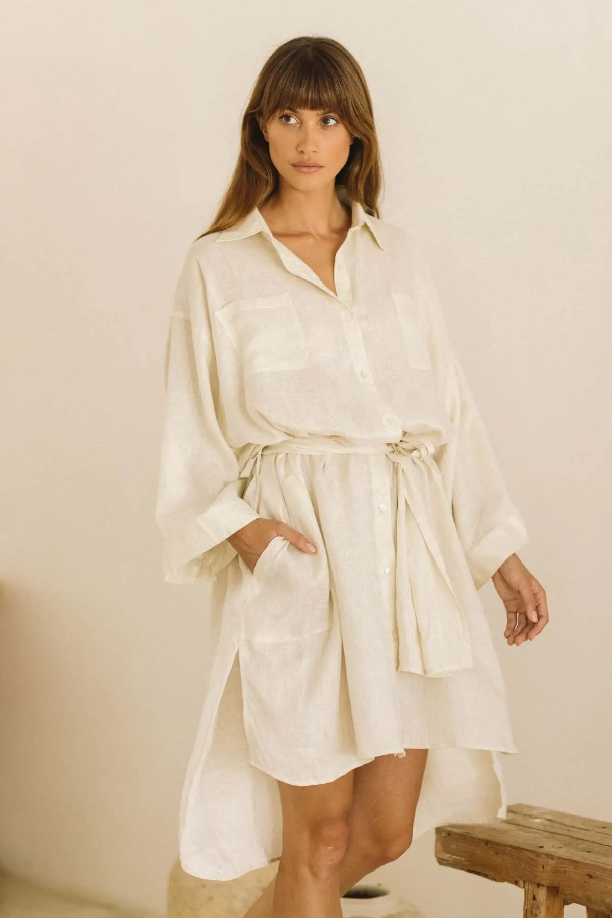 Nidra Full Length Linen Duster