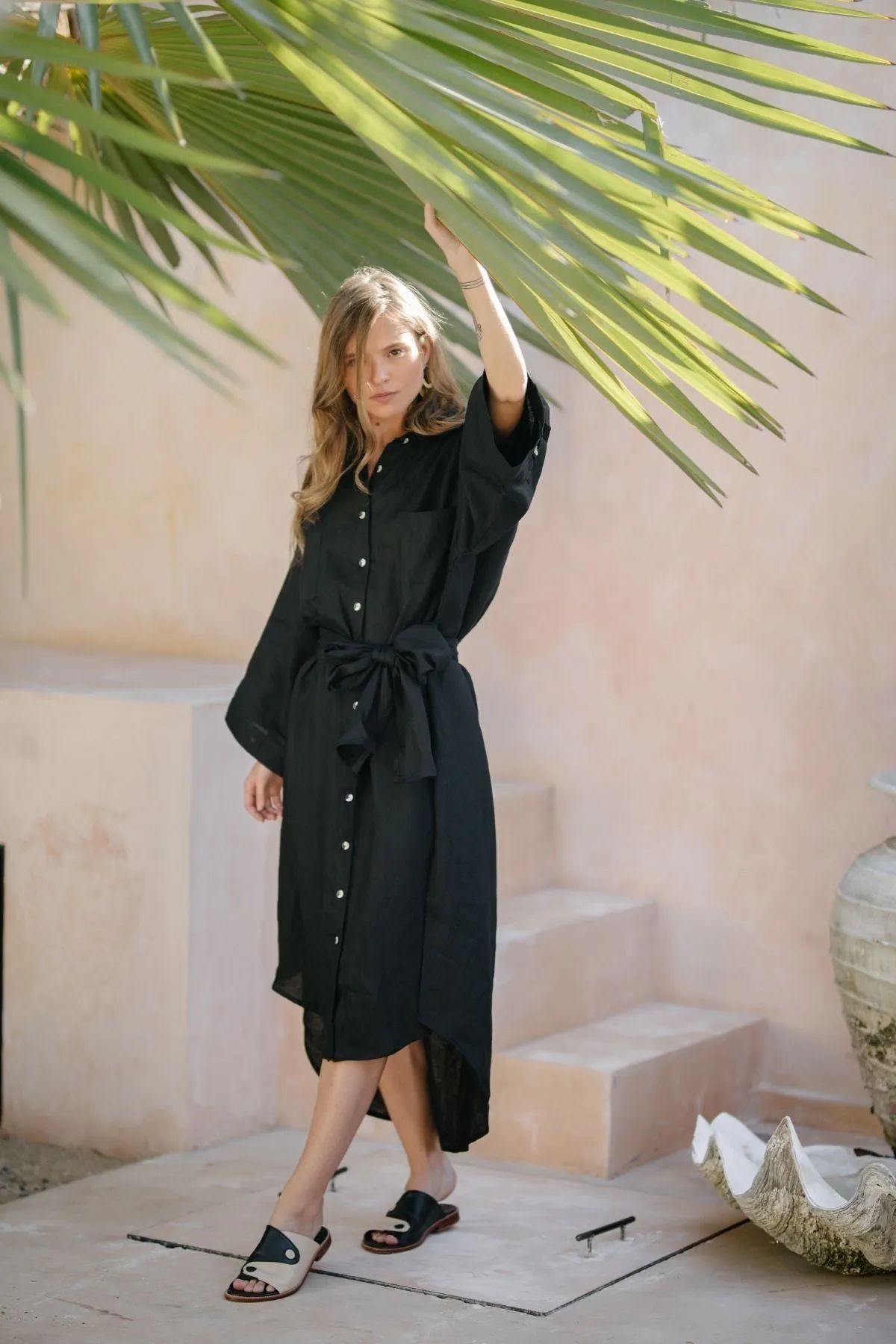 Nidra Full Length Linen Duster