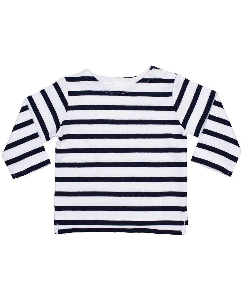 Organic Baby Striped Long Sleeve Breton Top