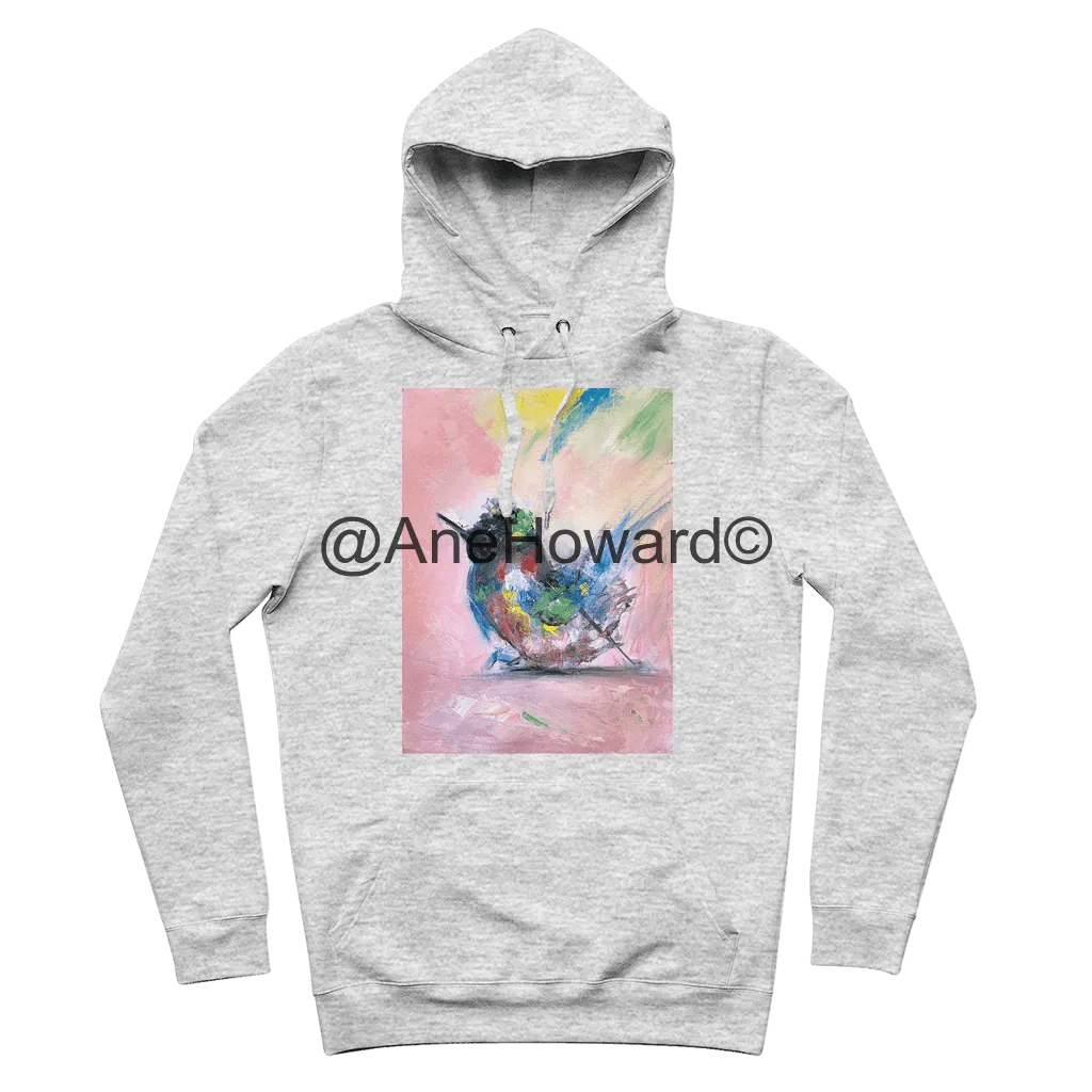 Organic Cotton Hoodie Abstract Bird