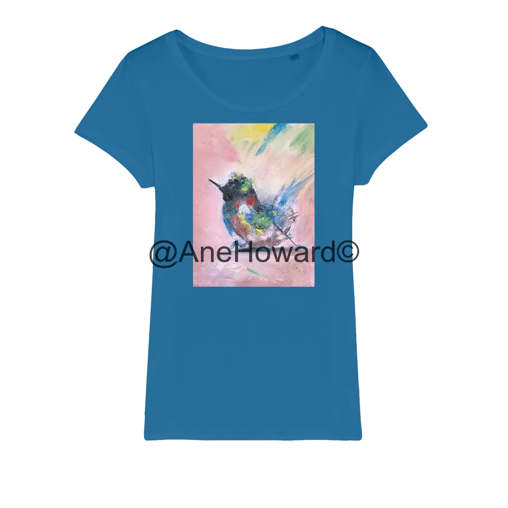 Organic Cotton Jersey Women's T-Shirt Abstract Bird