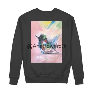 Organic Cotton Sweatshirt Abstract Bird 100%