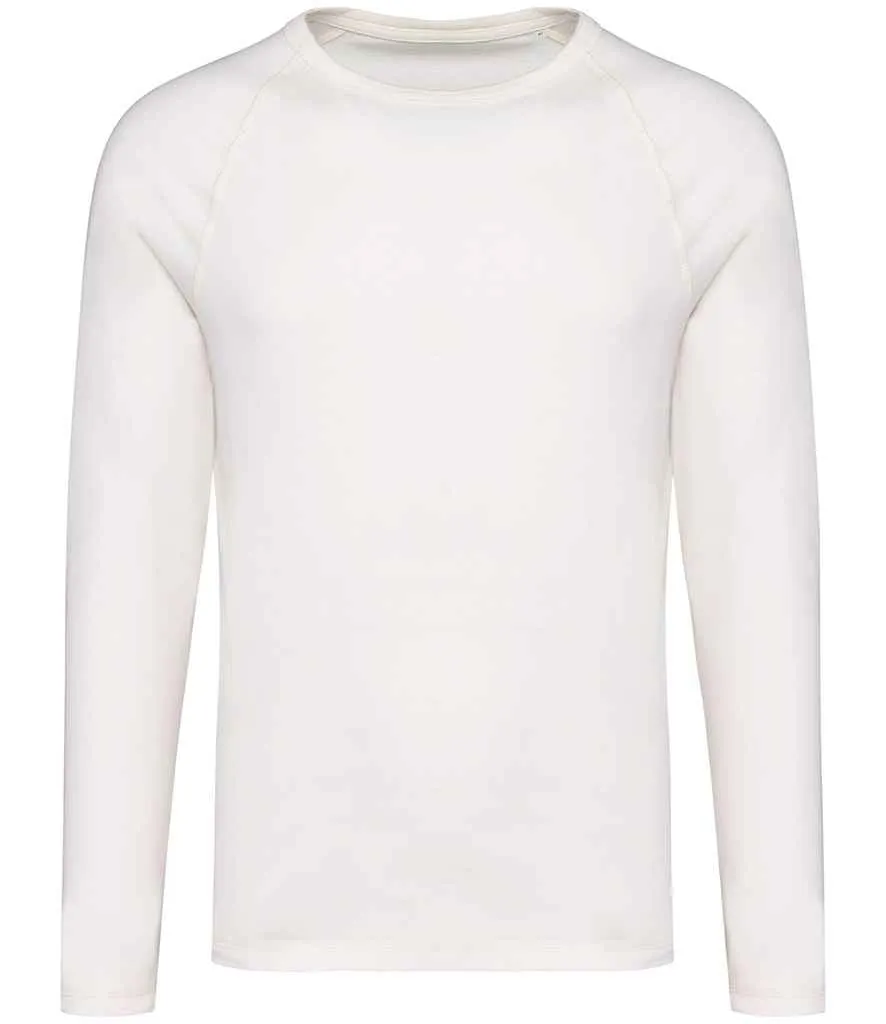 Organic Raglan Long Sleeve Washed T-Shirt