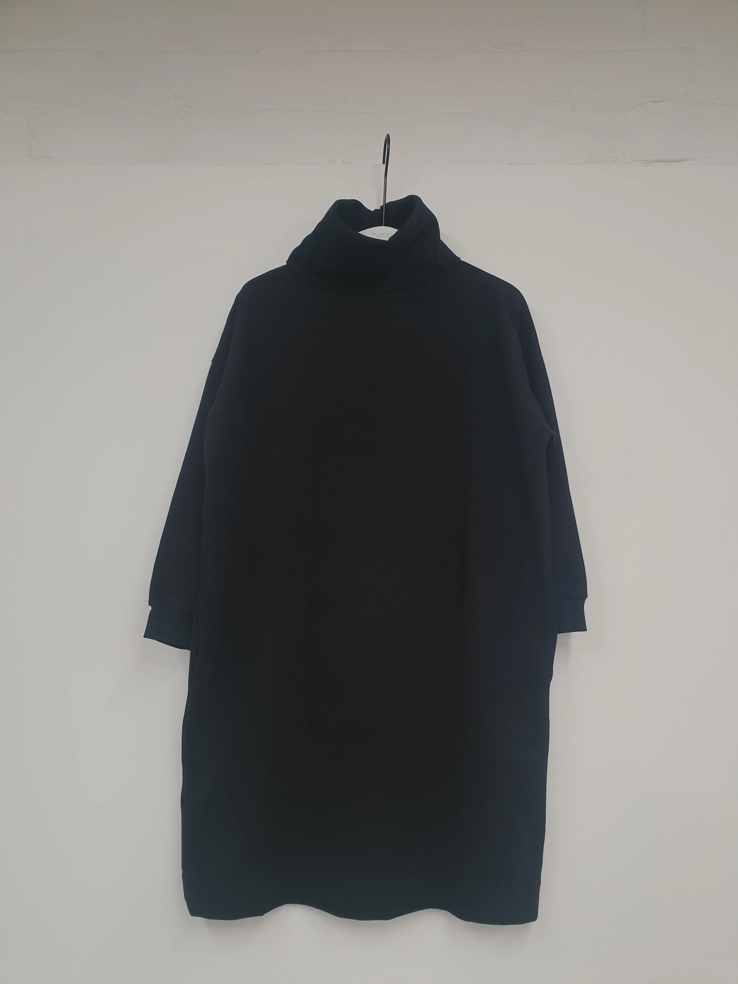 Orini Organic Cotton Felpe Dress in Black