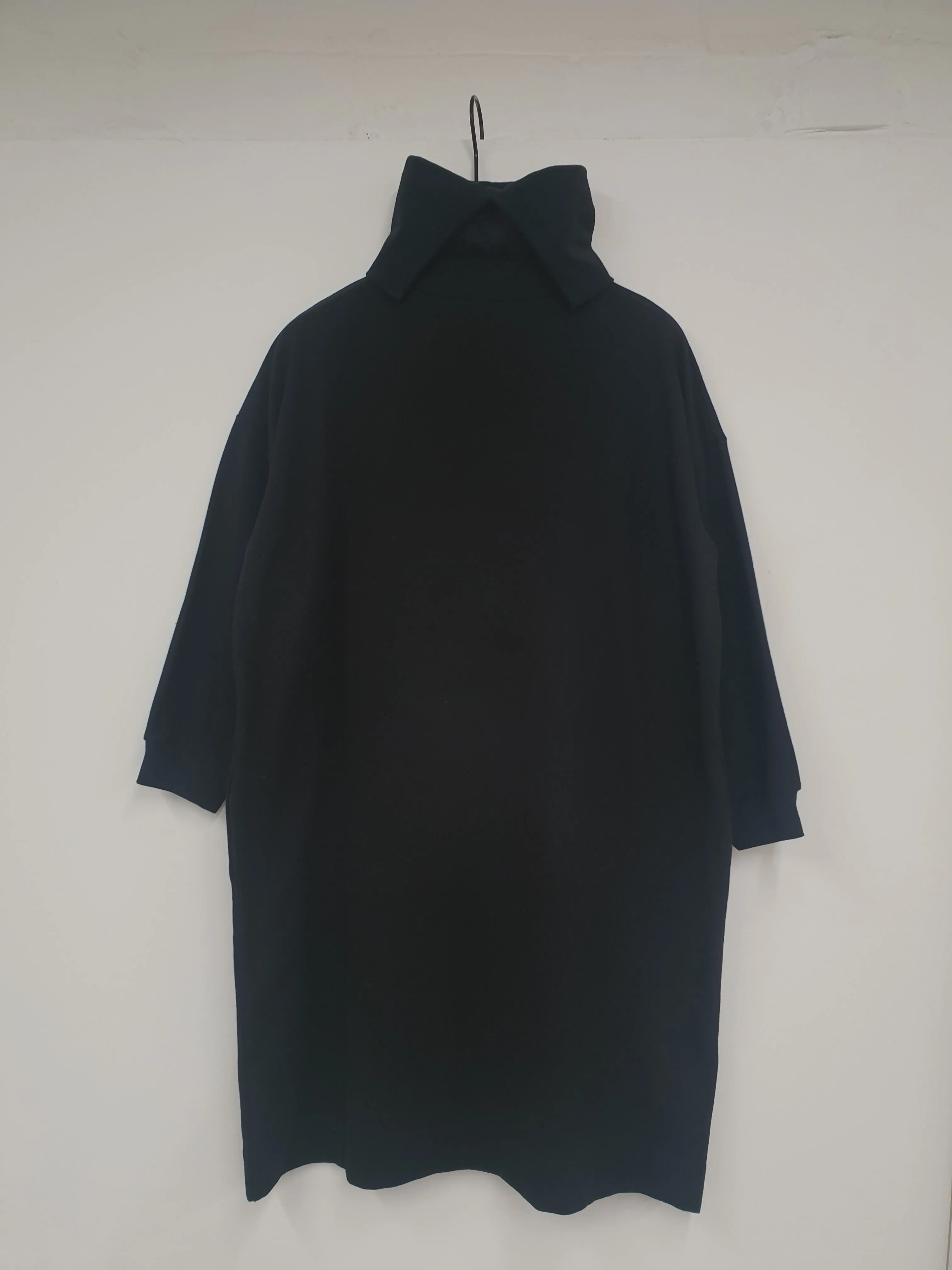 Orini Organic Cotton Felpe Dress in Black