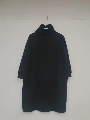 Orini Organic Cotton Felpe Dress in Black