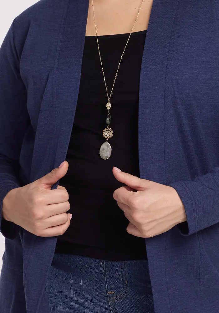 Paisley Cardigan - Twilight Storm