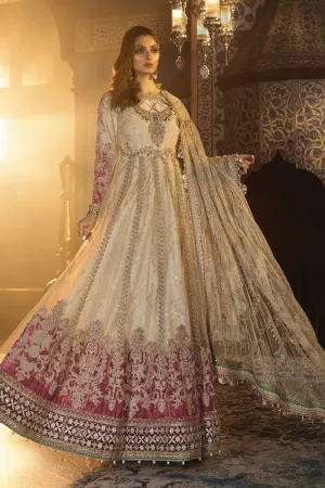 Pakistani Designer Dresses Anarkali Frock in Gold Color #J6100