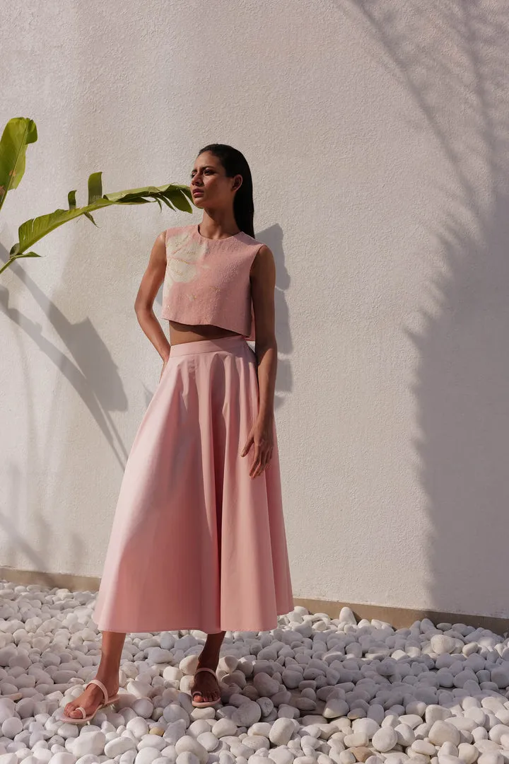 Palma Top & Sicily Skirt (Dusty Pink)