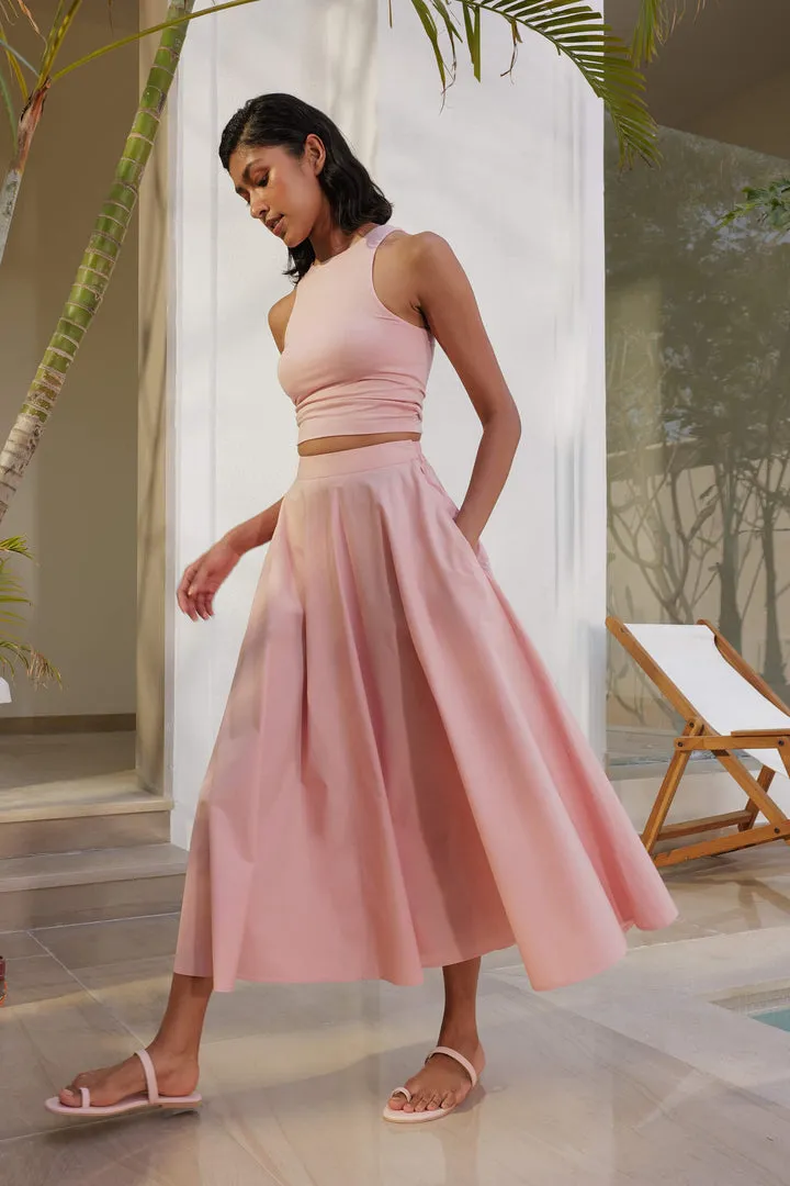 Palma Top & Sicily Skirt (Dusty Pink)