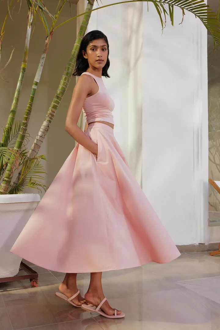 Palma Top & Sicily Skirt (Dusty Pink)
