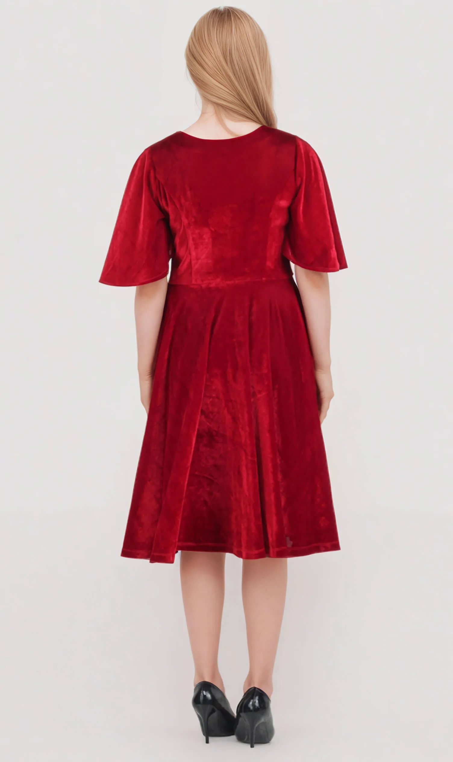 Peearl Fit and Flare Midi Dress