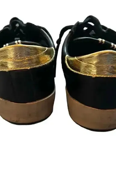 Penny Black & Gold Sneaker
