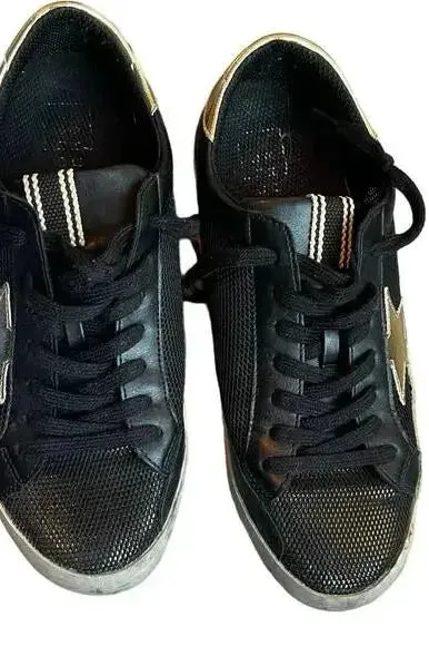 Penny Black & Gold Sneaker