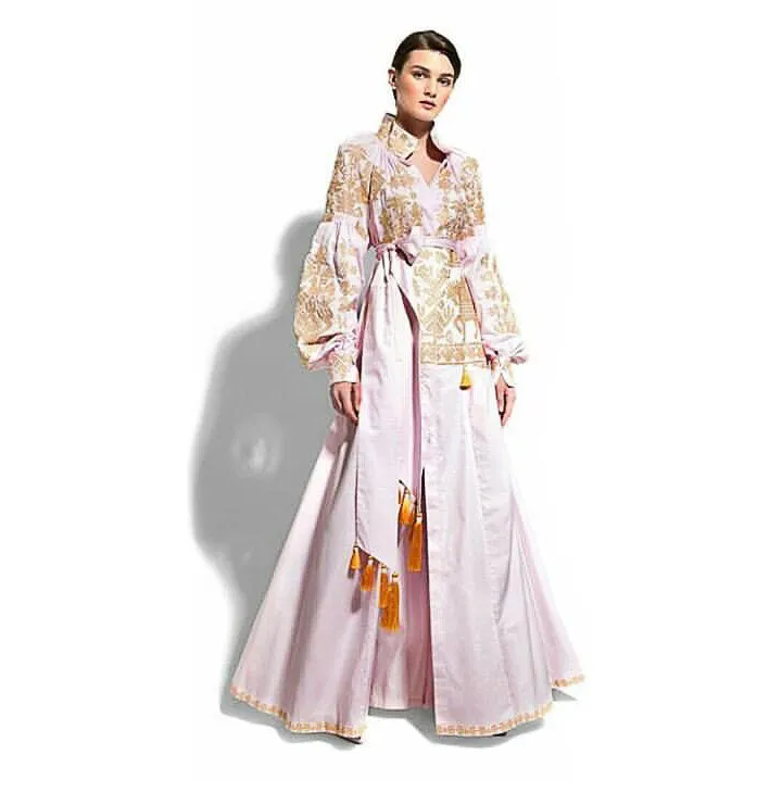 Pink Embroidered dress