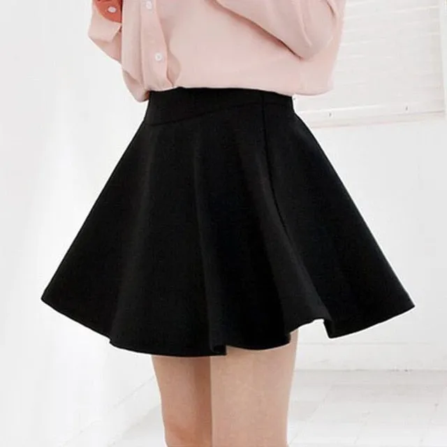 Pleated Mini Skirt