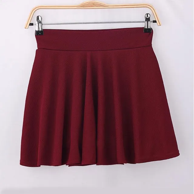 Pleated Mini Skirt