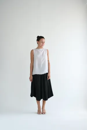 Poplin Skirt in Black