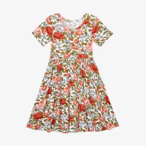 Posh Peanut Alma S/S Henley Twirl Dress