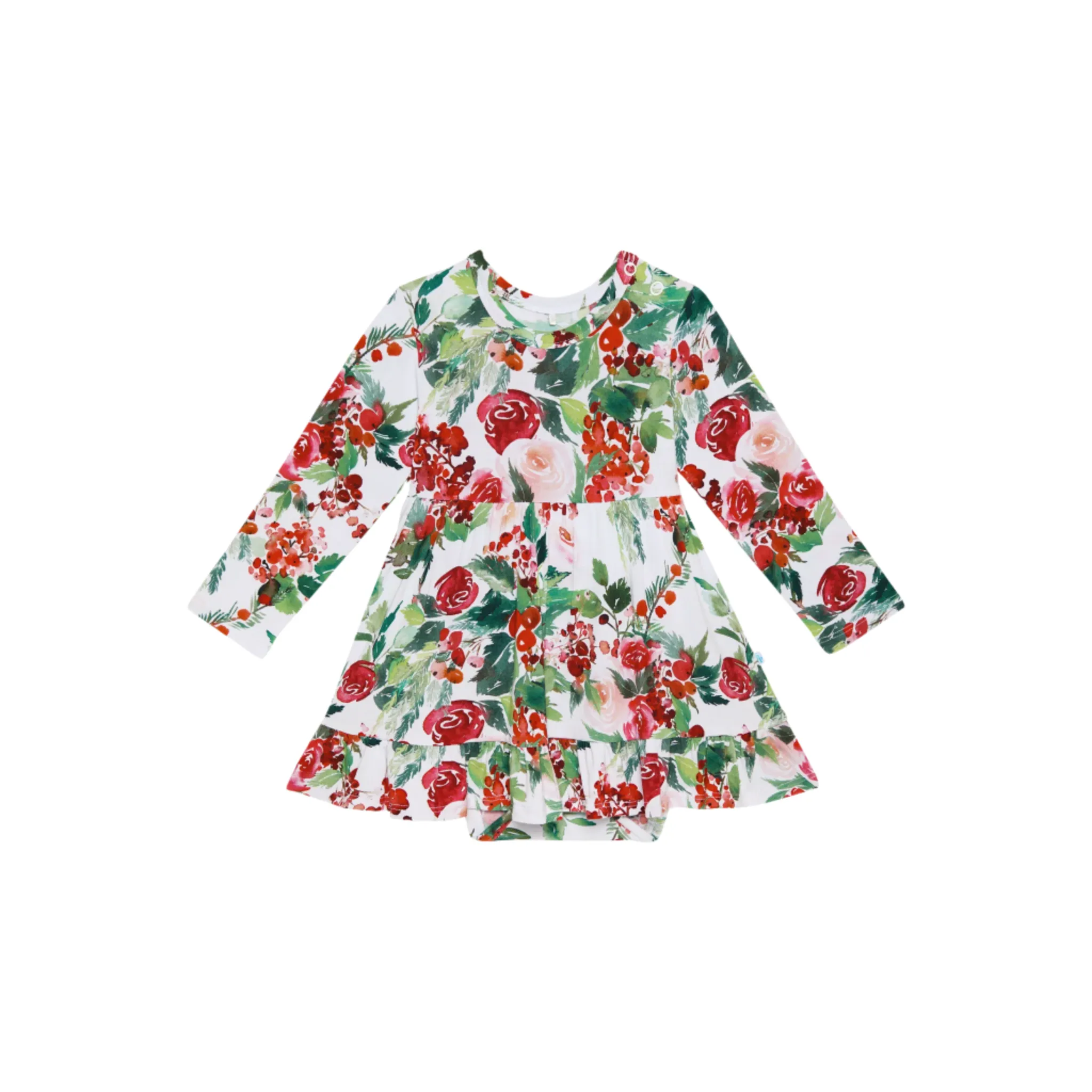 Posh Peanut | Beatrix - Ruffled Twirl Bodysuit Dress