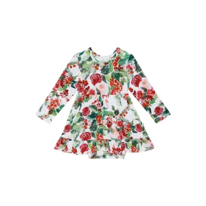 Posh Peanut | Beatrix - Ruffled Twirl Bodysuit Dress